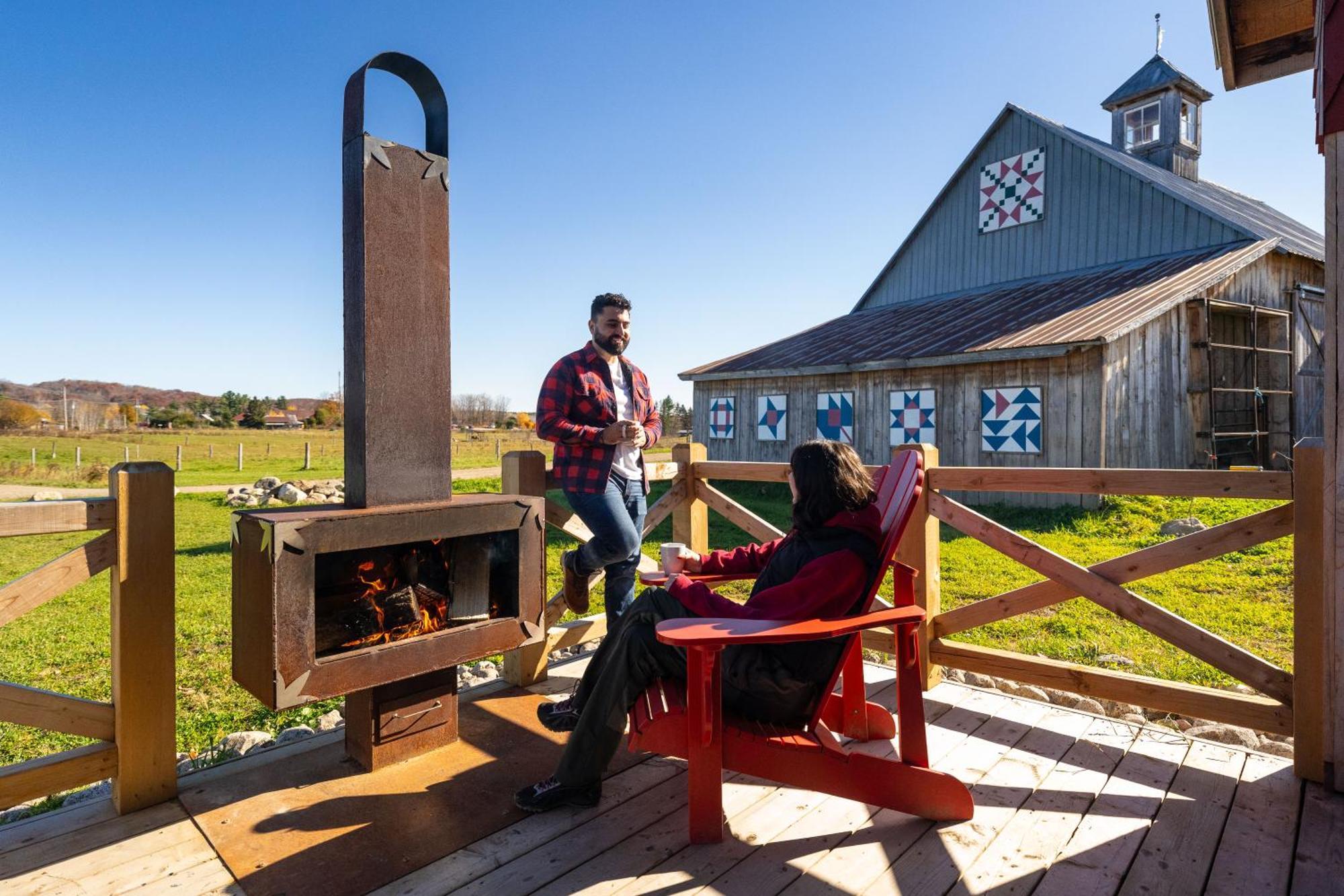 Le Baluchon Eco-Villegiature Saint-Paulin Buitenkant foto